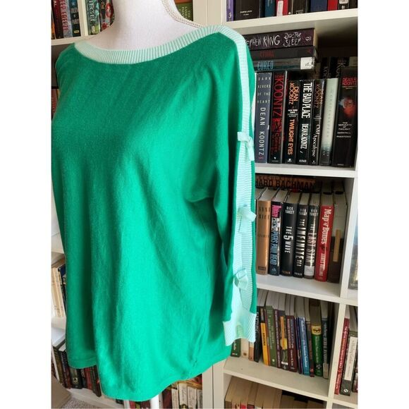 Lilly Pulitzer Emerald Green Crew Neck Sweater - Picture 2 of 7